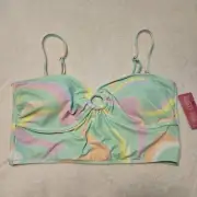 Ninety-Nine Juniors New Aurora Borealis Ring Crop Tankini Swim Top Size XXL 19