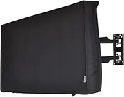 Outdoor 72 TV Cover Black Waterproof Universal Protector for 75-78'' LCD LED Plasma Television Sets - Compatible with Standard Mounts and Stands. Built in Remote Controller Storage Pocket
