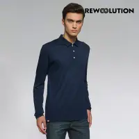 在飛比找Yahoo奇摩購物中心優惠-【Rewoolution】男 INDY 190g長袖Polo