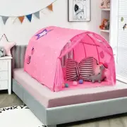 HONEY JOY Kids Play Tent, Portable Bed Tent for Children w/Double Mesh Curtai...