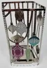 BATH & BODY WORKS CHROME GLITTER ORNAMENTS GENTLE FOAMING HAND SOAP HOLDER