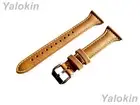 Light Brown Slim Elegant Soft Leather Band Strap for Fitbit Versa 2 and Versa