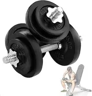 Yes4All Adjustable Cast Iron Dumbbell Sets 40LBS/18KGS, 60LBS/27KGS with Alloy Steel Connector Option for Strength Training, Full Body Workout, and Muscle Building