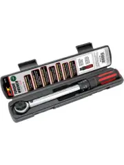 Performance Tool Torque Wrench Click 25-250-lbs. Steel Chrome 1/4 Drive (M196)