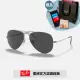 【RayBan 雷朋】飛行員金屬偏光太陽眼鏡(RB3689-004/48 58mm 62mm 偏光鏡片)