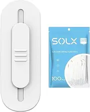 Portable Floss Dispenser,Floss Pick Holder Automatic - Two-way Floss Holder Reusable, 110 Floss Picks For Home Travel, Cleaning Teeth