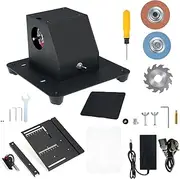 2-in-1 Dual Wheel Grinding and Table Saw Sander Bench Grinder Sanding 7 Adjustable Desktop Cutter Electric Cutting with Saw