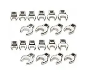 20PC Metric and SAE Crowsfoot Wrench Crow Foot Master Set Socket Crows Tool