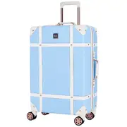Rock Vintage 67cm Medium Hardsided Luggage - Sky Blue