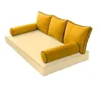 |COVER ONLY| STYLE 3 Queen Bolster Pillow Daybed Porch Swing Contrast Trim AD108