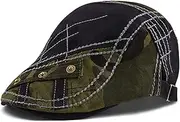 [M MOACC] Men Beret Hat Cotton Buckle Adjustable Newsboy Hats Cabbie Gatsby Cap
