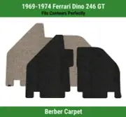 Lloyd Berber Front Row Carpet Mats for 1969-1974 Ferrari Dino 246 GT