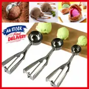 Stainless Steel Ice Cream Scoop Fruit Cake Spoon Cookie Mash Baller Muffin