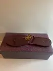 Tory Burch Mini Miller Flat Thong TPU Women's Sandals Burgundy Size US -10