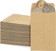 Tunnkit - 700 Pack Coin Envelopes, 2.25"×3.5" Brown Self-Adhesive Kraft Seed Envelopes Mini Parts Small Items Stamps Storage Packets Envelopes for Garden, Office or Wedding Gift