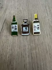 3 Suntory Whisky Japan Yamazaki Toki Hakushu Hibiki Enamel Lapel Pins Ships Free