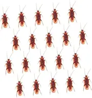 GARVALON Halloween Party Prop 20pcs Simulation Fake Cockroaches for Fool's Day Prank Props