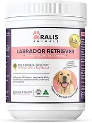 Labrador Retriever Dog Probiotics Powder (450g - 90 Scoops) contains Glucosamine, Chondroitin & Collagen, Advanced Nutritional Skin Complex, Joint Support for Dogs, Dog Supplements