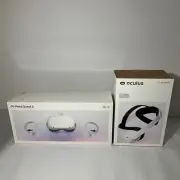 Meta quest 2 (256gb) + Oculus Quest 2 Elite Strap (New/Sealed) Bundle Lot