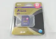 Vintage Adata 80x Speed SD Secure Digital Memory Card 2 GB (SD-80X-2G)