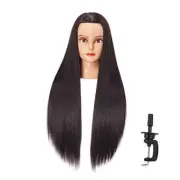26-28'' Mannequin Head Synthetic Fiber Long Hair Styling Training 6611LB0220