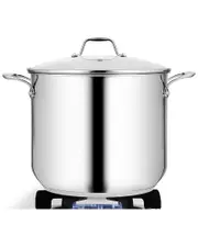 Nutrichef 12Qt Stainless Steel Cookware Stockpot