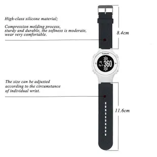 適用佳明Garmin Vivoactive矽膠錶帶Approach S2/S4腕帶zx【飛女洋裝】