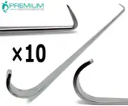 10 Pcs Jackson Trachea Tenculum Hook 6" Surgical New Retractor Instruments