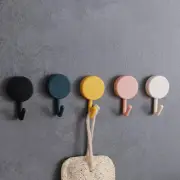 10Pcs Self Adhesive Wall Hook Strong Without Drilling Coat Bag Bathroom Door CR