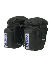 Azur Commuter Rear Pannier Bag Pair 48L Black