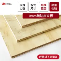 在飛比找momo購物網優惠-【空間特工】無貼皮 夾板 900x300x9mm *10片(