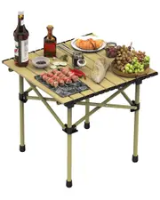 Fresh Fab Finds Folding Steel Camping Table with Carry Bag