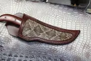 Custom Made Tooled Knife Sheath That Fits Buck Kalinga Knife Sheath Only