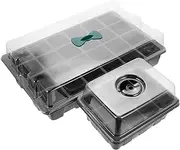 Toddmomy Seedling Tray Set Plant Germination Trays 24 12 Hole Design Garden Tool