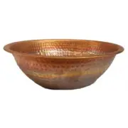 Antique Copper Hand made Pan Bathroom Vanity and Vessel Sink wash basins