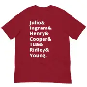 Alabama Crimson Tide Shirt Football Legends (Henry, Young, Julio, Tua, etc.)