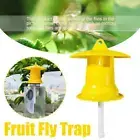 Reusable Fruit Fly Trap Killer Yellow Cage Drosophila Trap Fly Catcher R9L9