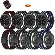 For Samsung Galaxy Ultra 47mm Braided Band Stretchy Nylon Solo Loop Sport Strap