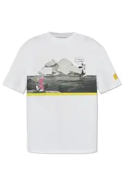 Iceberg Pattern-Printed Crewneck T-Shirt S,XL,L White