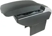 Armrest Car Centre Armrest Centre Console Organiser Console Armrest Box Universal Black Leather Storage Compartment Storage Compartment