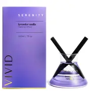 Serenity Vivid Scented Glass Reed Diffuser In Box - Lavender Vanilla 200ml