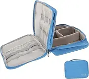 Electronic Organizer Travel Cable Storage Pouch Digital Bag for Cables Chargers and Accessories Capacity Case with Multiple Compartments