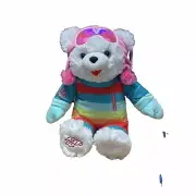 20" White CHRISTMAS Snowflake TEDDY BEAR 2023 Girl Ski outfit Brand New