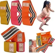 Fabric Resistance Bands for Working Out - Unbreakable Booty Bands Set - Exercise Bands for Resistance, Yoga, Pilates, Rehab and Home Workouts - Leg Workout for Women and Men