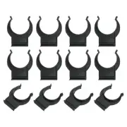 12Pcs 1.65''x1.38'' Plastic Leveler Leg Toe Kitchen Clips Foot Buckle, Black