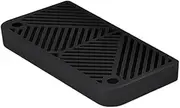 Generic Cat Litter Mat Kitten Litter Box Footboard Pad Scatter Control Double Layered Litter Trapper for Indoor Cats Pet Supply, Black