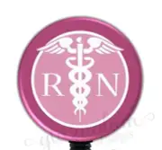 RN Retractable Badge Holder Reel, Registered Nurse Badge Reel, RN Lanyard GG1222