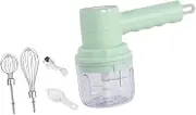 UTHCLO 1Set Electric Garlic Puree Maker Compact Kitchen Grinding Machine for Meat Egg Portable Food Processor with for Home Restaurant Food