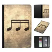 PASSPORT ITINERARY ORGANIZER|VINTAGE MUSICAL MUSIC NOTE #18