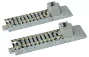Kato-Straight Roadbed Bumper Track Section - Unitrack -- A Style - 2-7/16" 62mm
